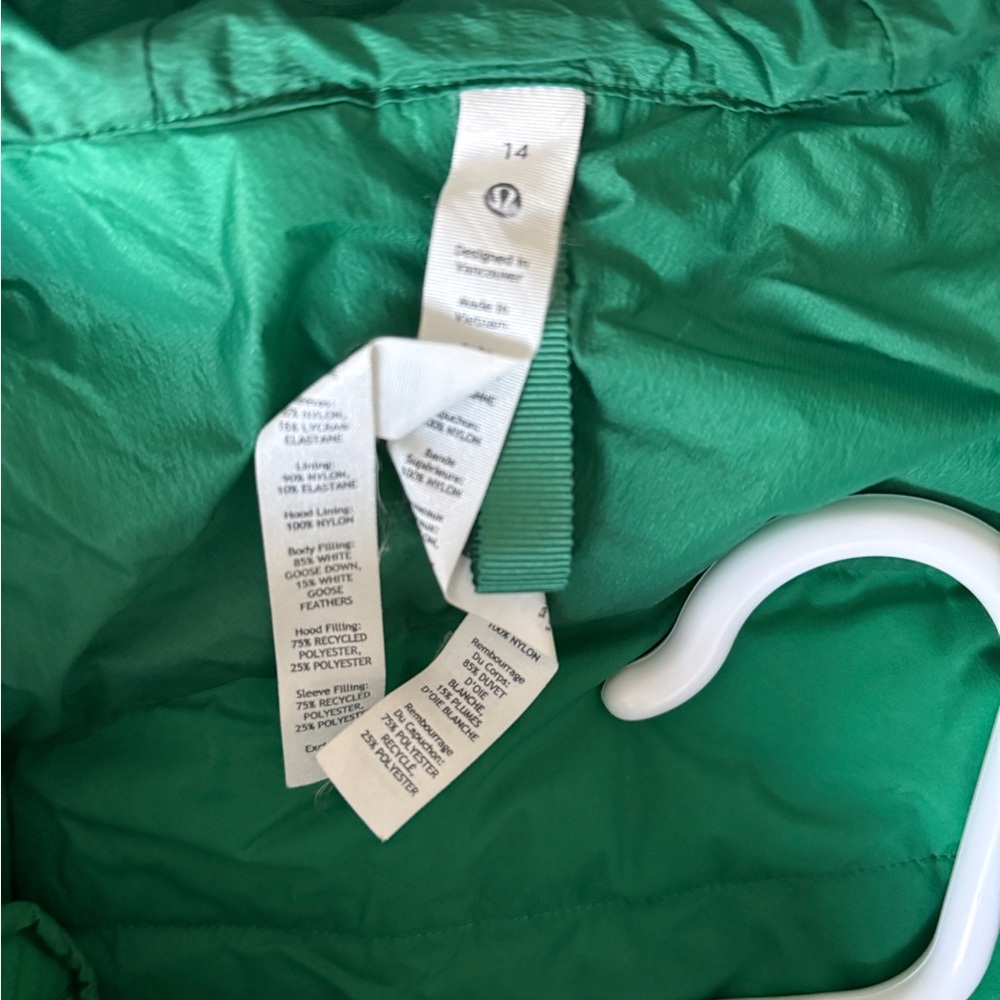 lululemon Athletica Emerald women’s Down For it All Jacket - Picture 3 of 5